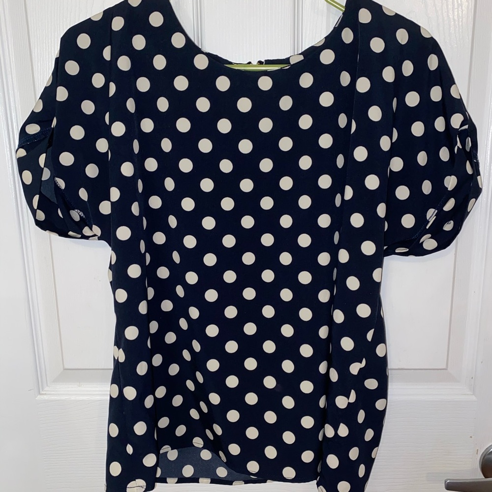 Cute short shirt with polka dots!
